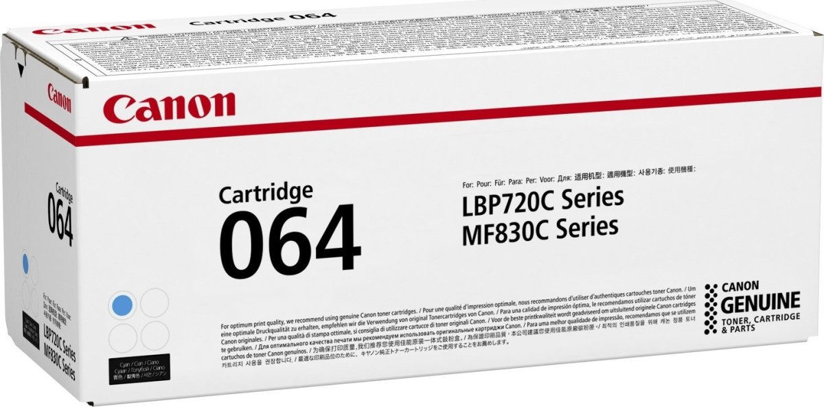 Canon 064HC lasertoner, cyan, 10.400s