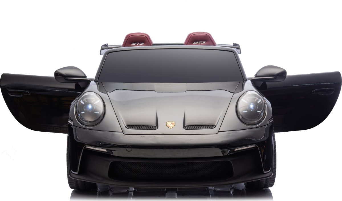 Elbil Porsche Spyder 911 GT3 barnbil, svart
