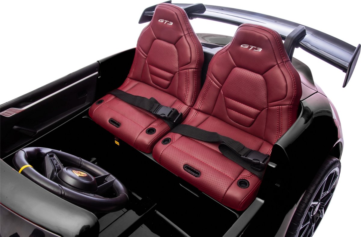 Elbil Porsche Spyder 911 GT3 barnbil, svart