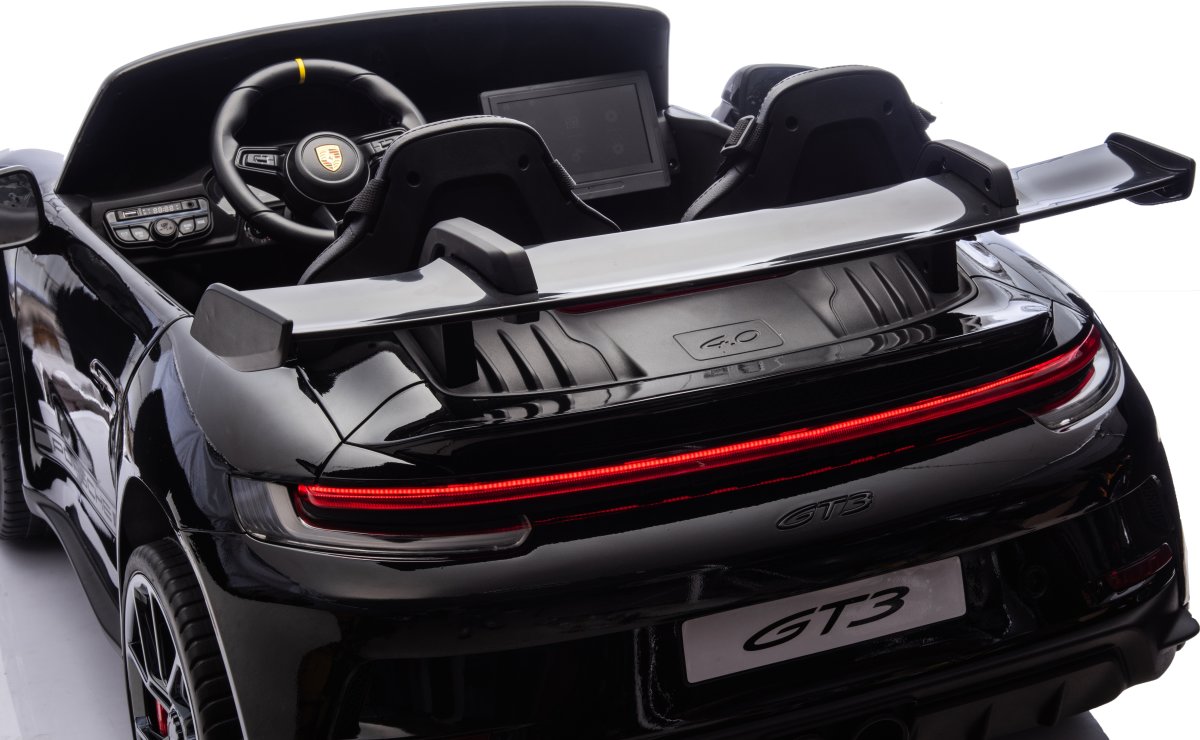 Elbil Porsche Spyder 911 GT3 barnbil, svart