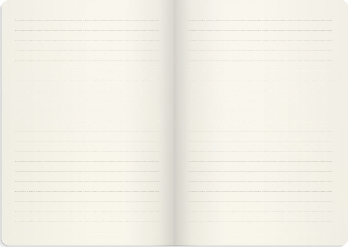 Burde Deluxe Anteckningsbok | A6 | Linj. | Svart