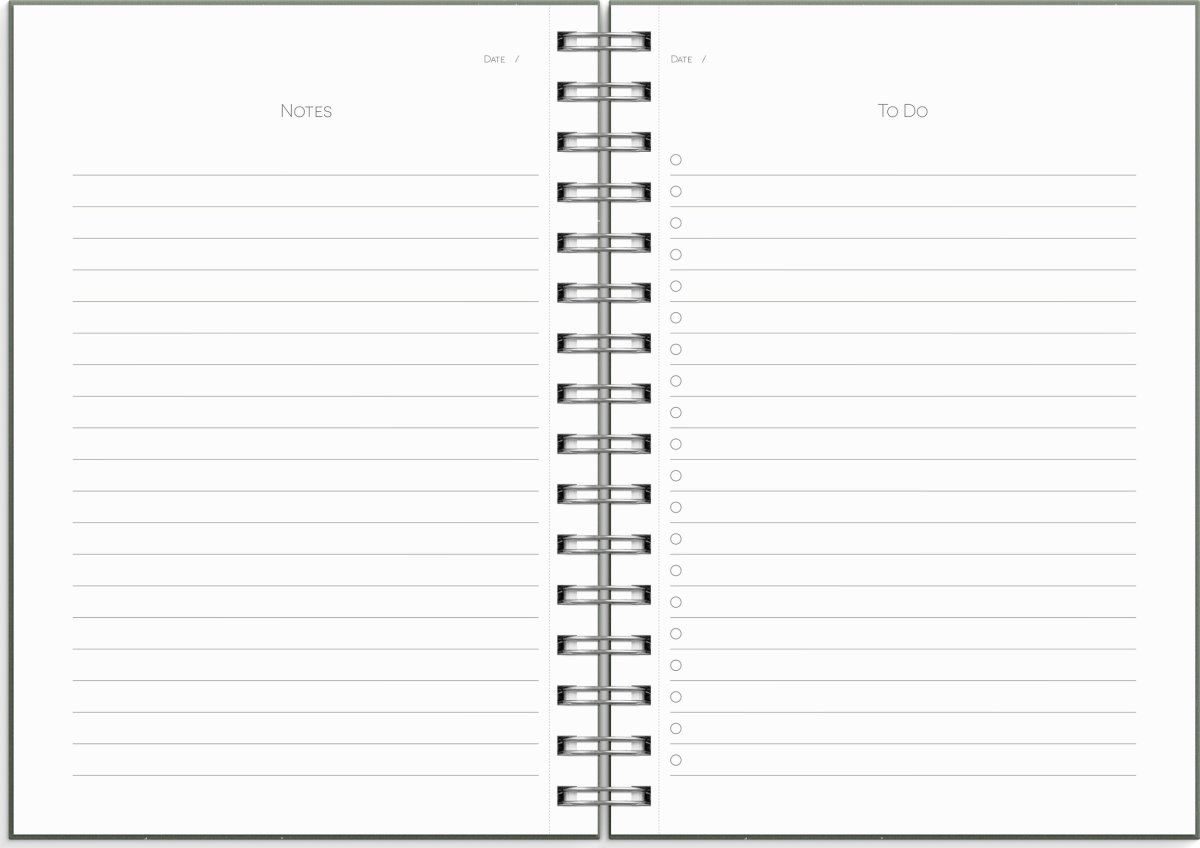 Burde Anteckningsbok | Notebook To Do | A5 | Grön