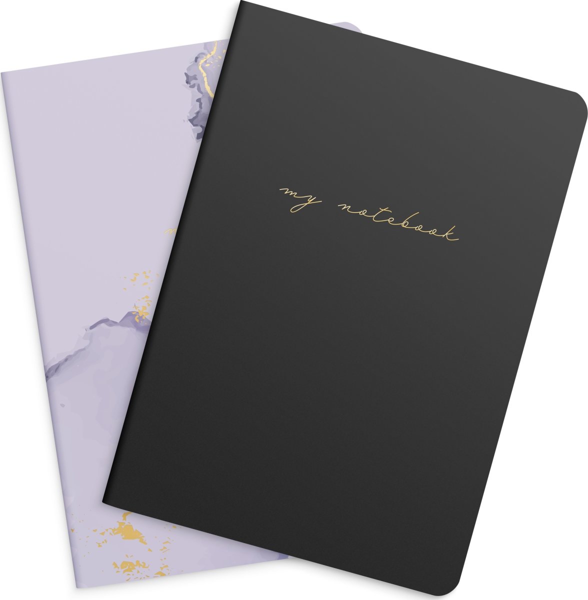 Burde Anteckningar | 14x21 cm | 2-p | Lilac&Black