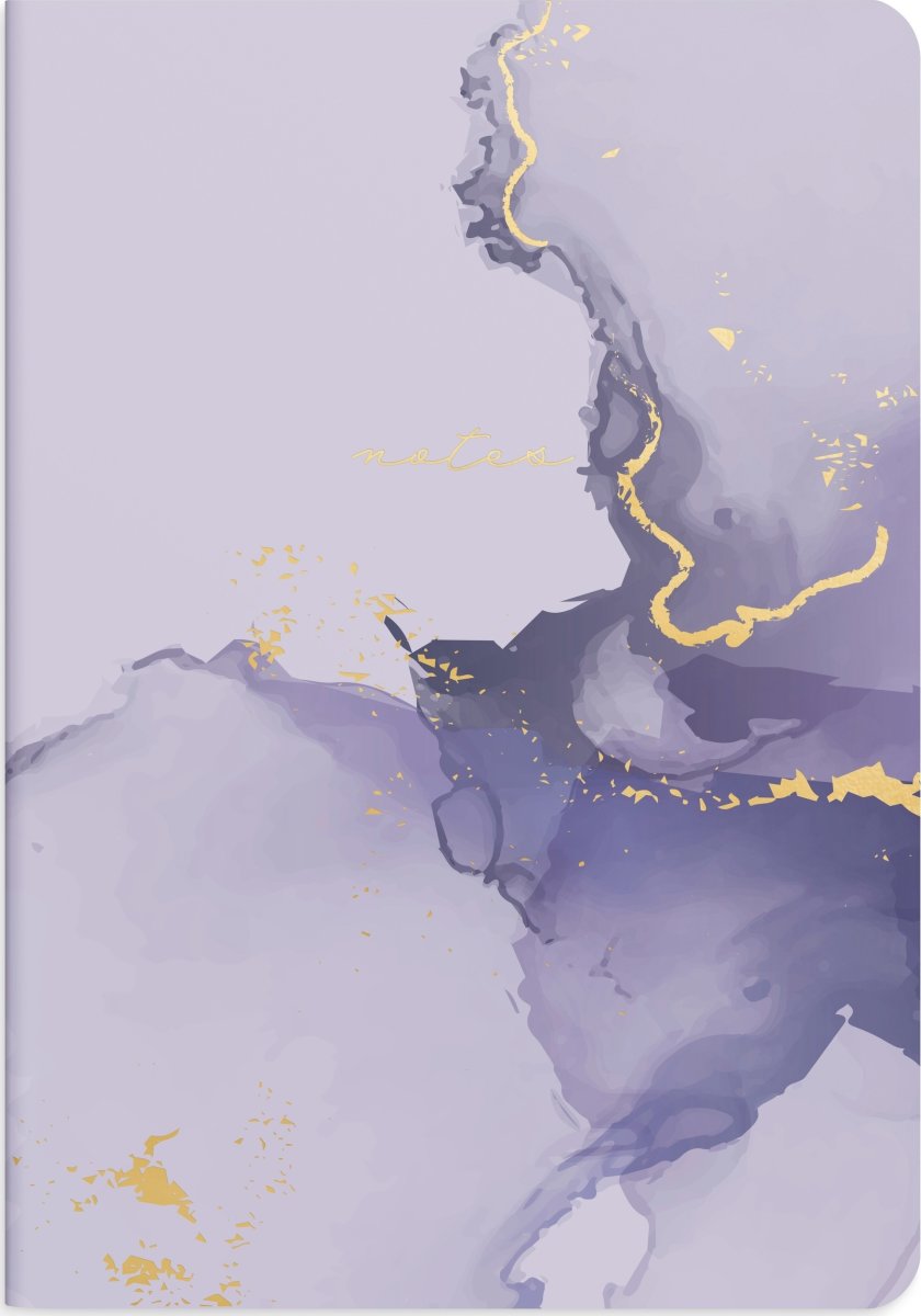 Burde Anteckningar | 14x21 cm | 2-p | Lilac&Black