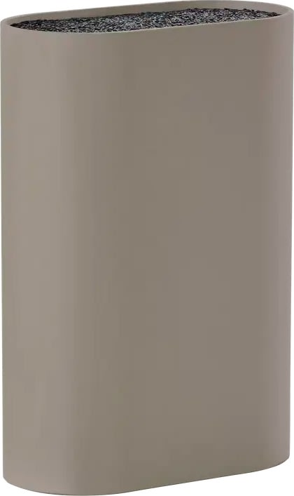 Zone Singles Knivblock, 17 x 9 x 24 cm, taupe