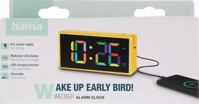 Hama Digital Väckarklocka "Ibiza" Flerf. Display