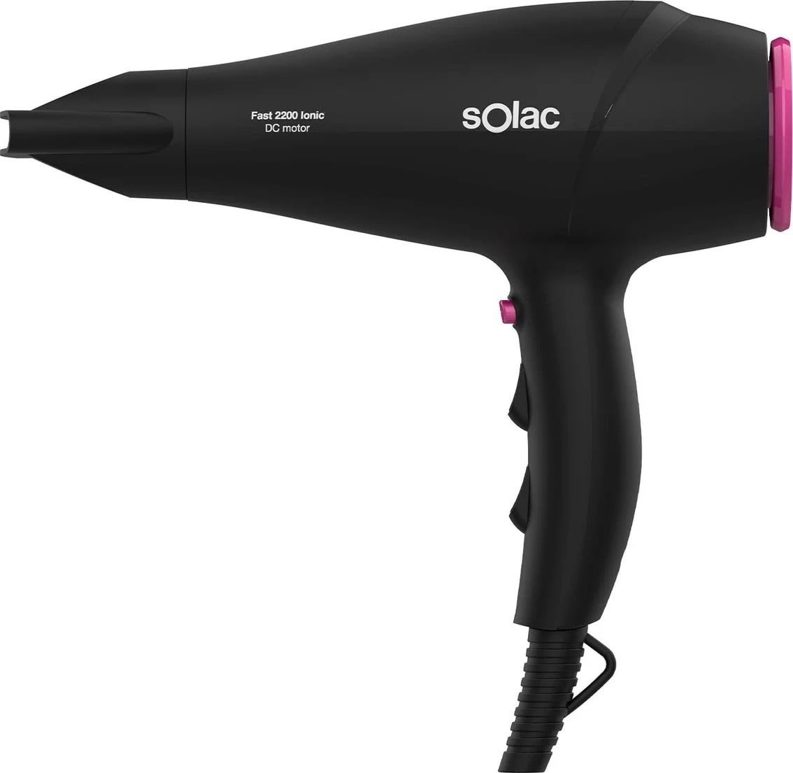 Solac Hårtork Snabb 2200 Ionic, Svart
