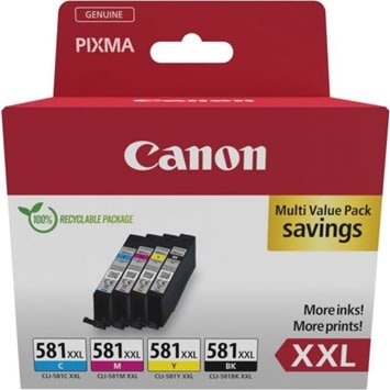 Canon CLI-581XXL Bläckpatroner, multipack, XXL