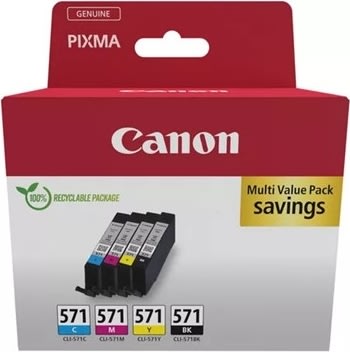Canon CLI-571 Bläckpatroner, sampack