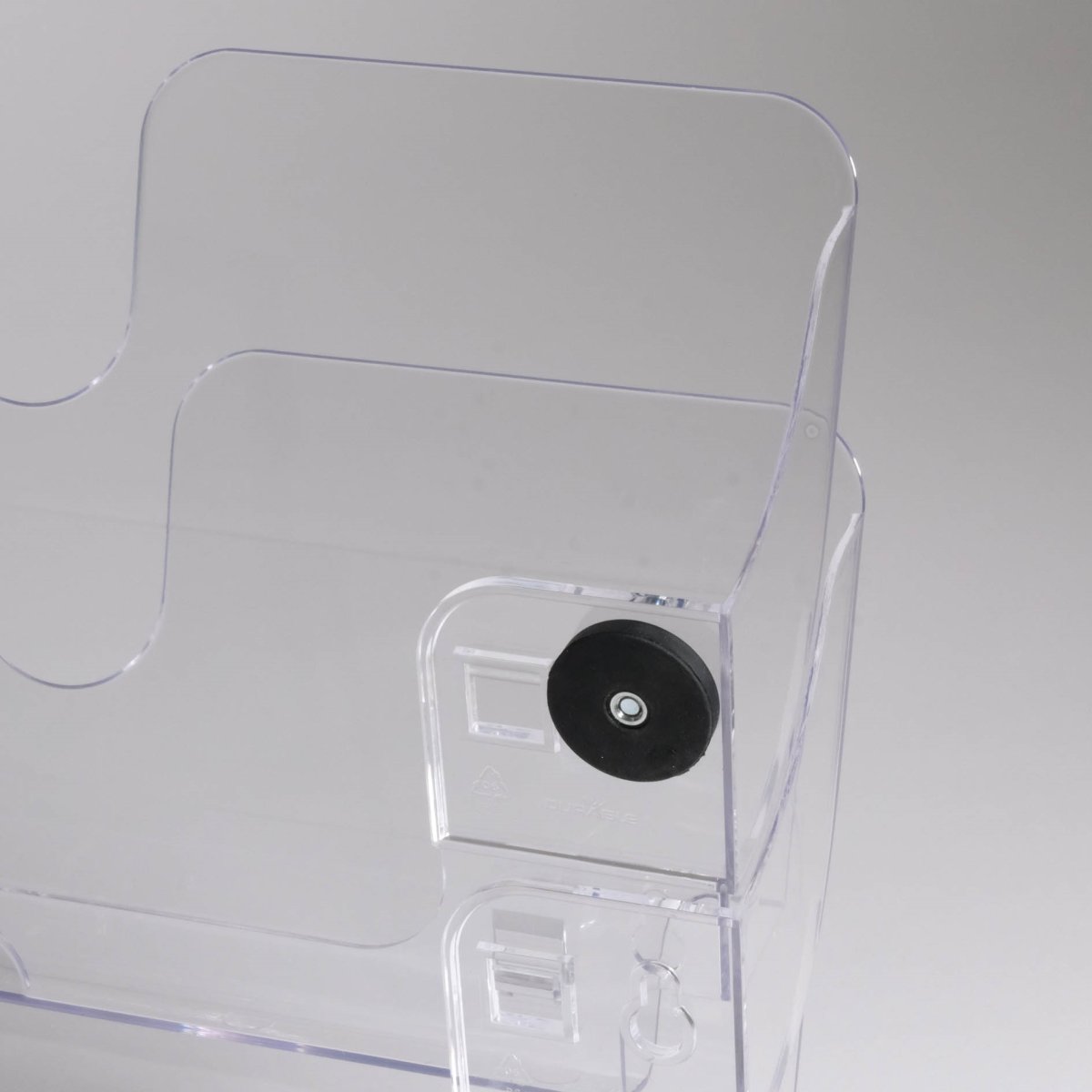 Durable FP Broschyrhållare 2xA4 | Magnetisk | Klar