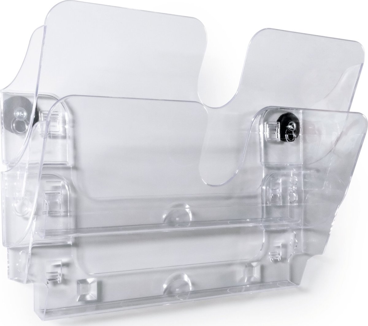 Durable FP Broschyrhållare 2xA4 | Magnetisk | Klar