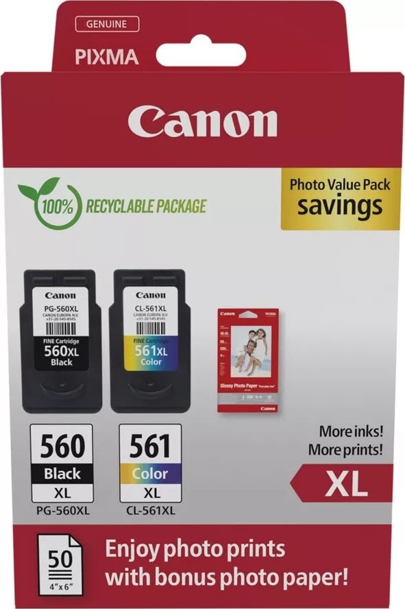 Canon CRG PG-560XL/CL-561XL Bläckpatron, kombipack