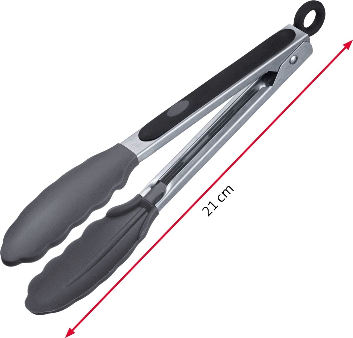 Westmark kökstång med lås, 21 cm, stål/silikon