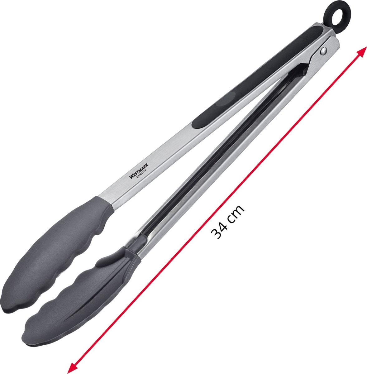 Westmark kökstång med lås, 34 cm, stål/silikon