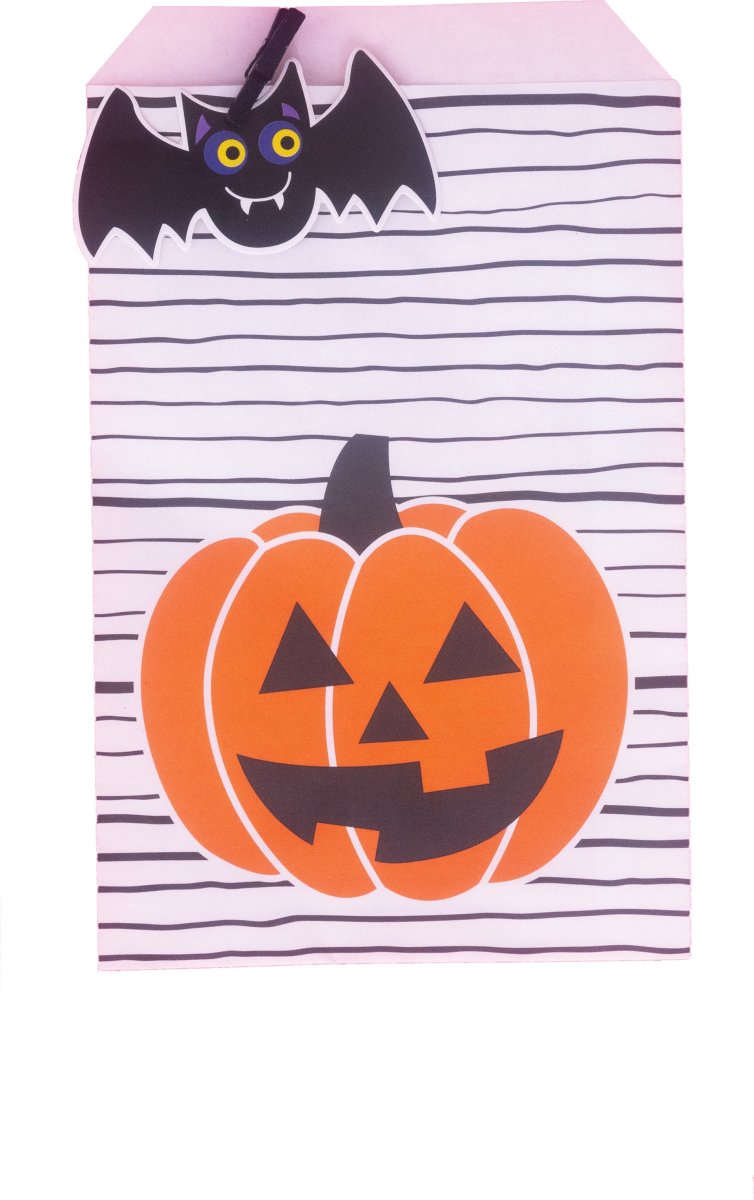 Halloween Godispåsar m/Fladdermus och Pumpa, 10 st