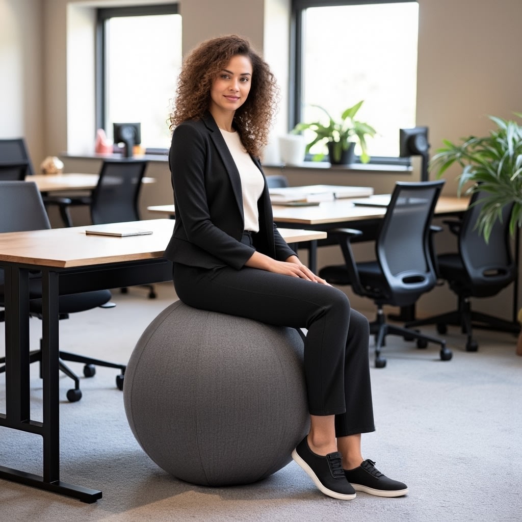 Lux balansboll 65 cm, Grå