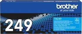 Brother TN249C Lasertoner, cyan, 4 000 sidor