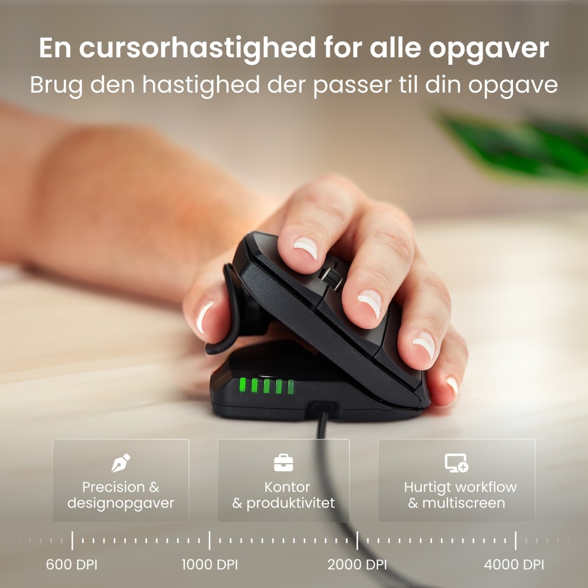 Contour Unimouse, vänster hand, trådbunden