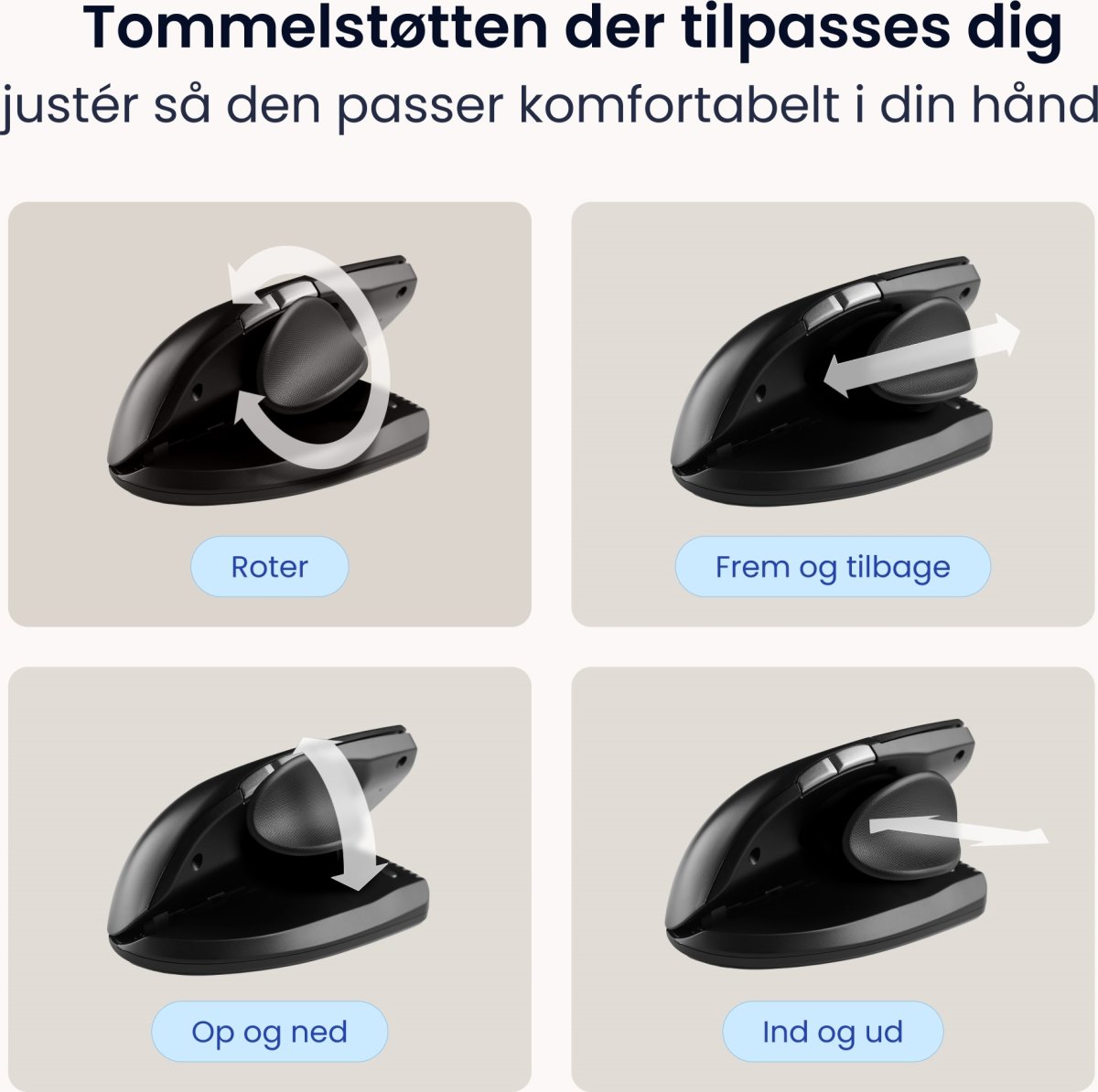 Contour Unimouse, vänster hand, trådlös