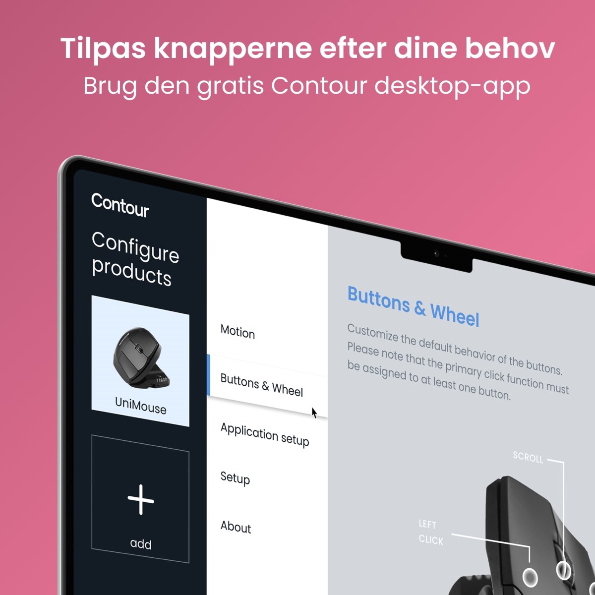Contour Unimouse, höger hand, kabelansluten