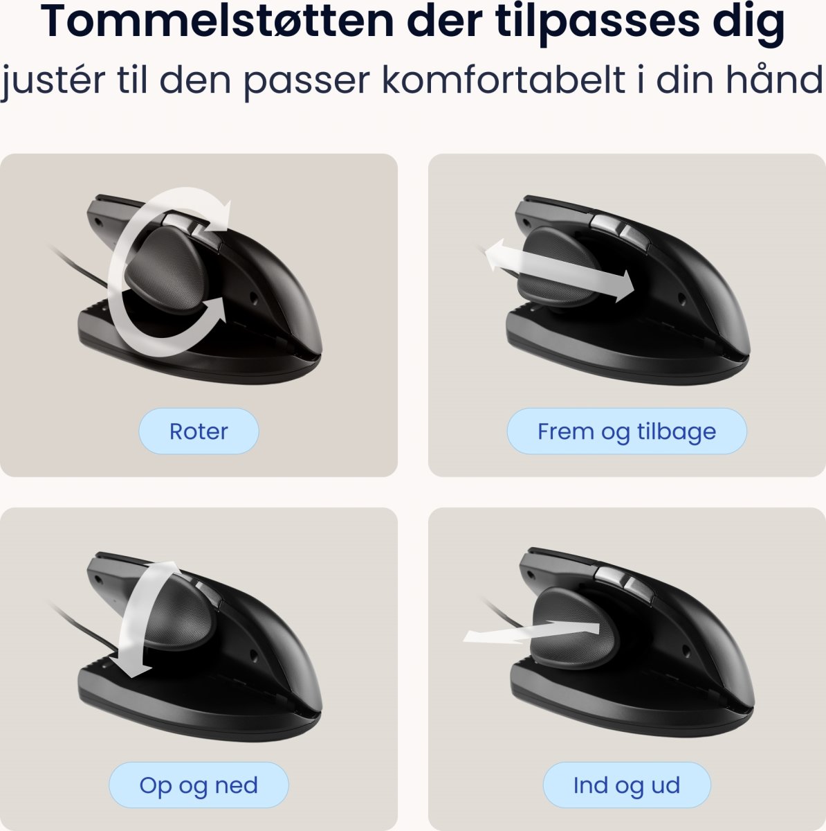 Contour Unimouse, höger hand, kabelansluten