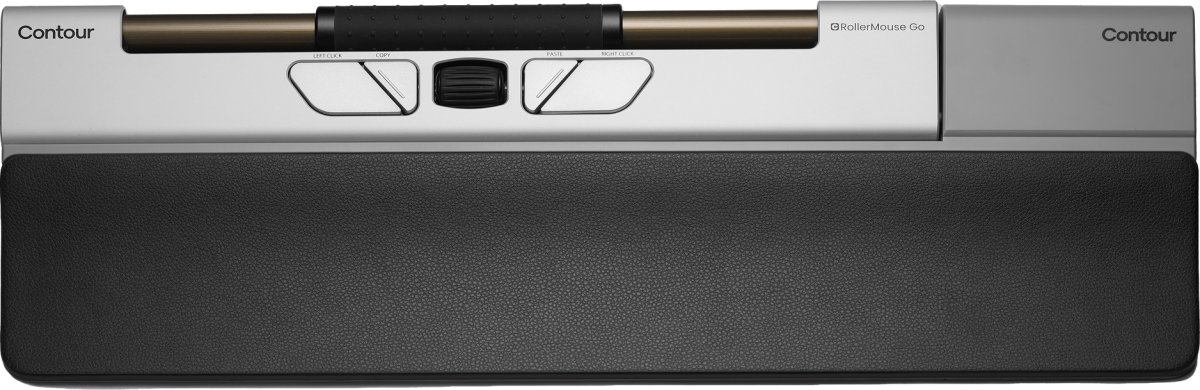 Contour RollerMouse Go med RollerMouse Go Dock