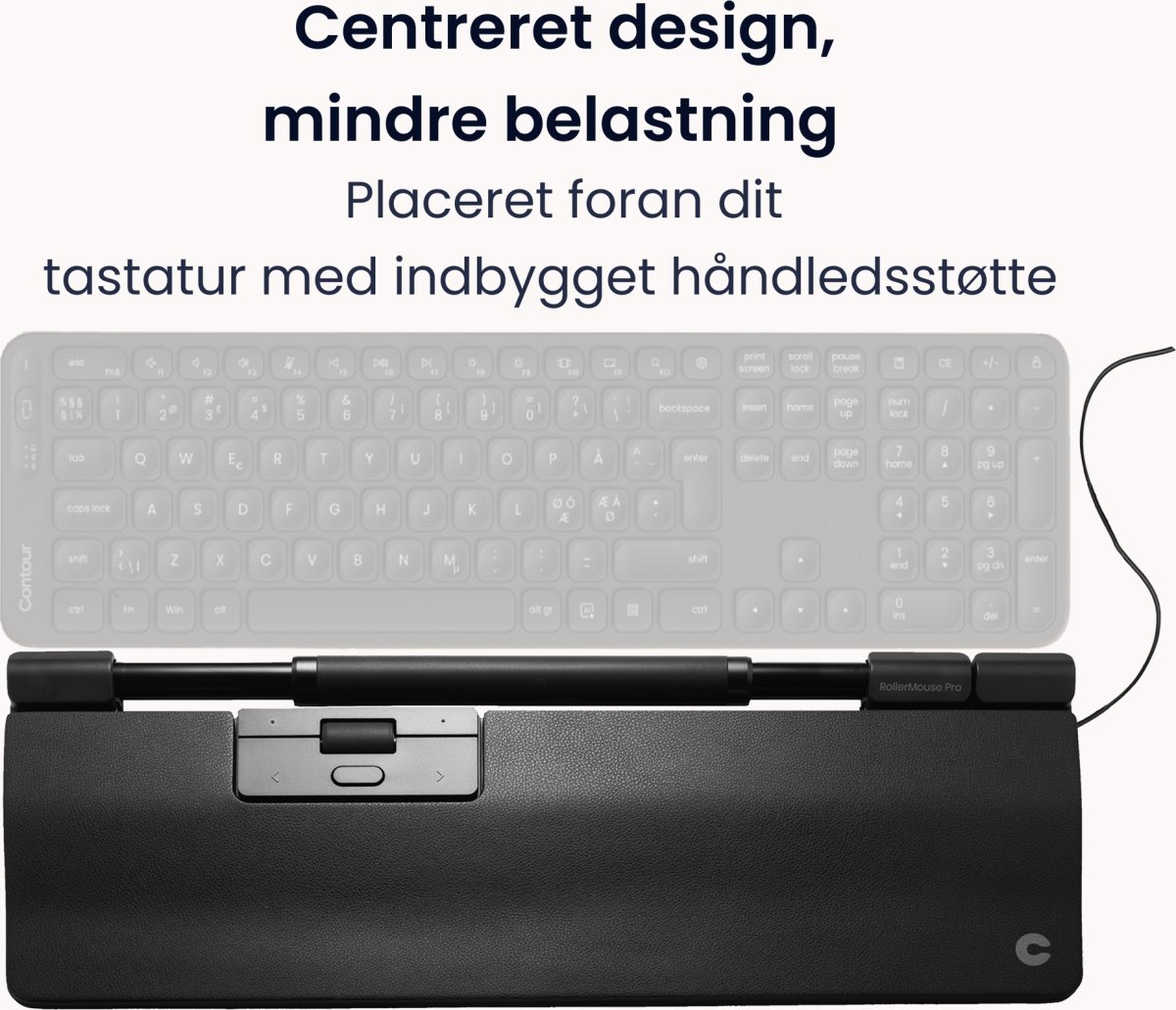 Contour RollerMouse Pro Wired Extended WR | Grå