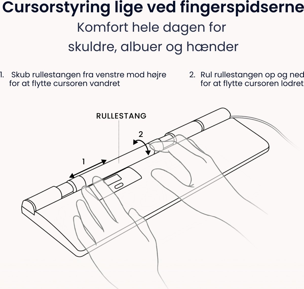 Contour RollerMouse Pro Wired Extended WR | Grå