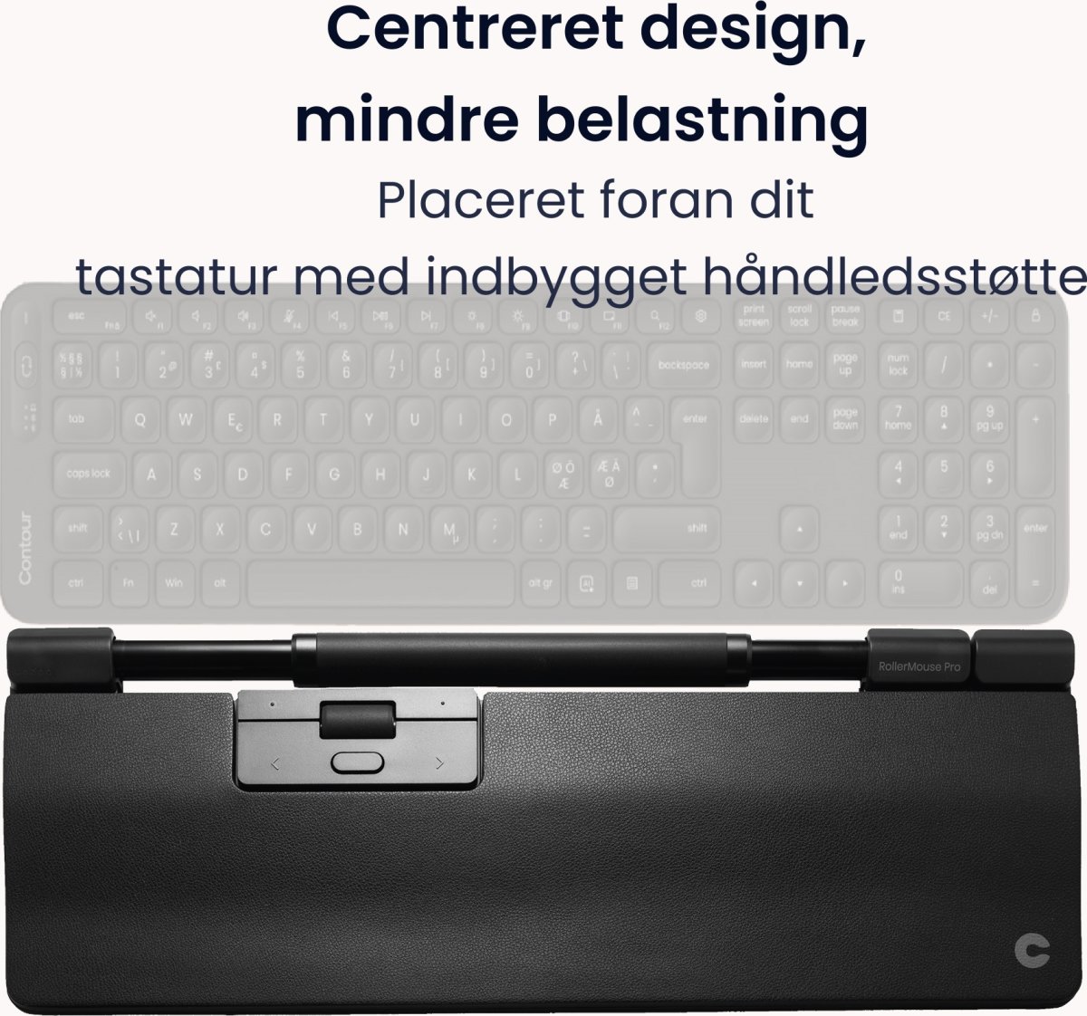 Contour RollerMouse Pro Trådlös Extended WR, läder