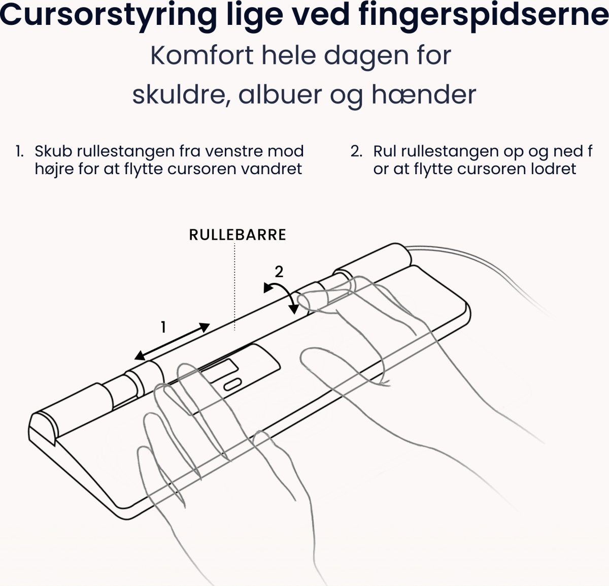 Contour RollerMouse Pro Wired Slim WR, vegansk läd