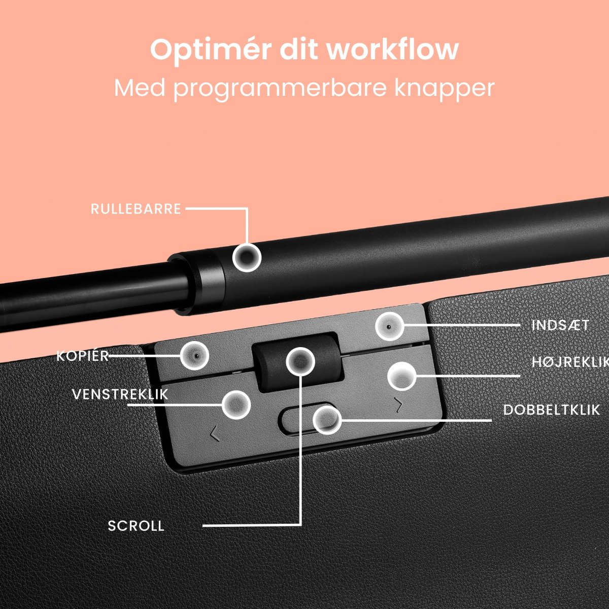 Contour RollerMouse Pro Wired Slim WR, vegansk läd