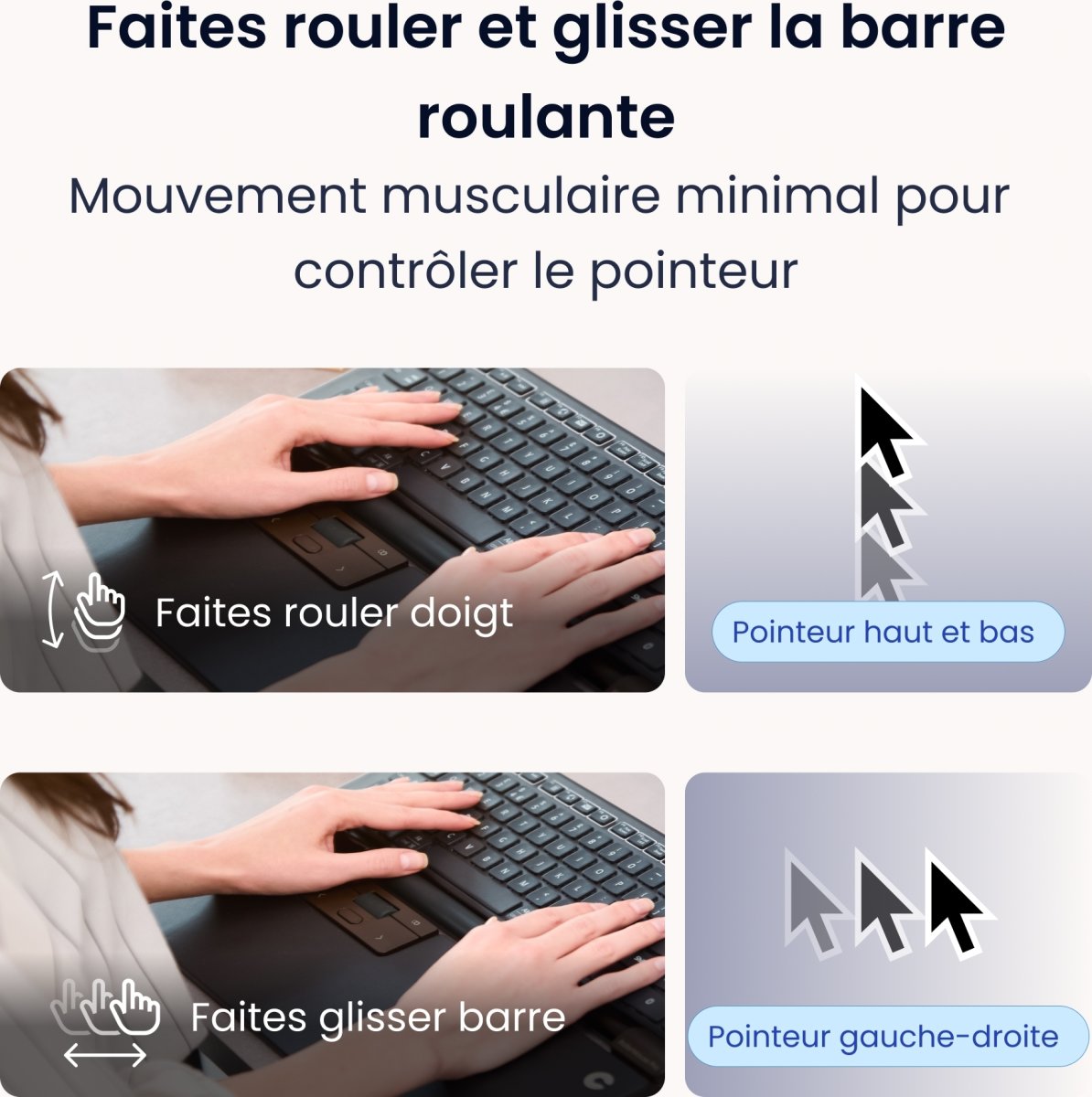 Contour RollerMouse Pro Wireless Regular WR | Grå