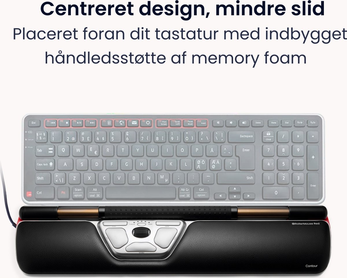 Contour RollerMouse Red, Trådbunden
