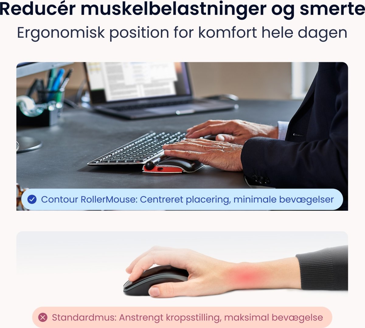 Contour RollerMouse Red, Trådbunden