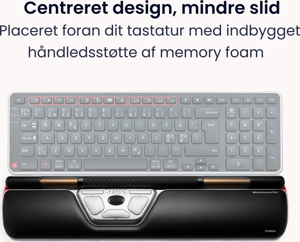 Contour RollerMouse Red, Trådlös