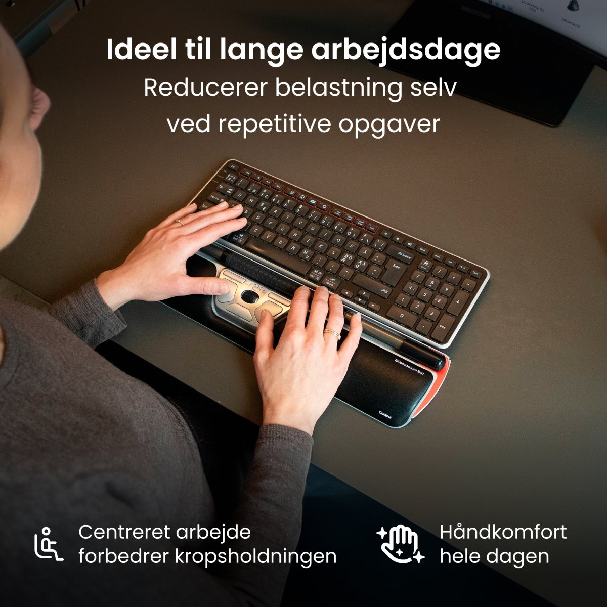 Contour RollerMouse Red, Trådlös