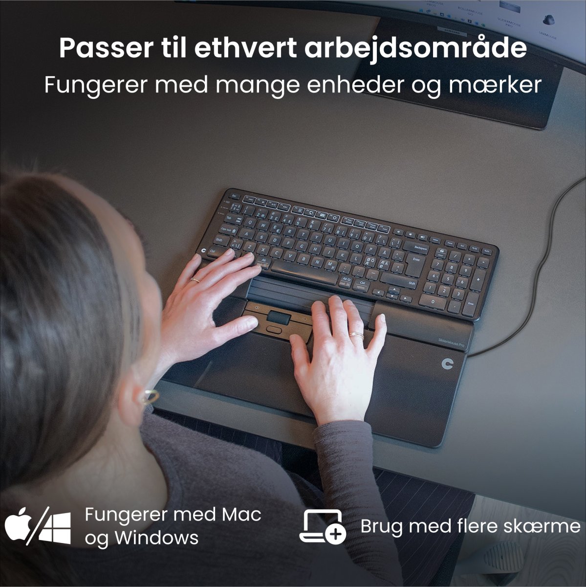 Contour SliderMouse Pro Wired Regular WR, läder