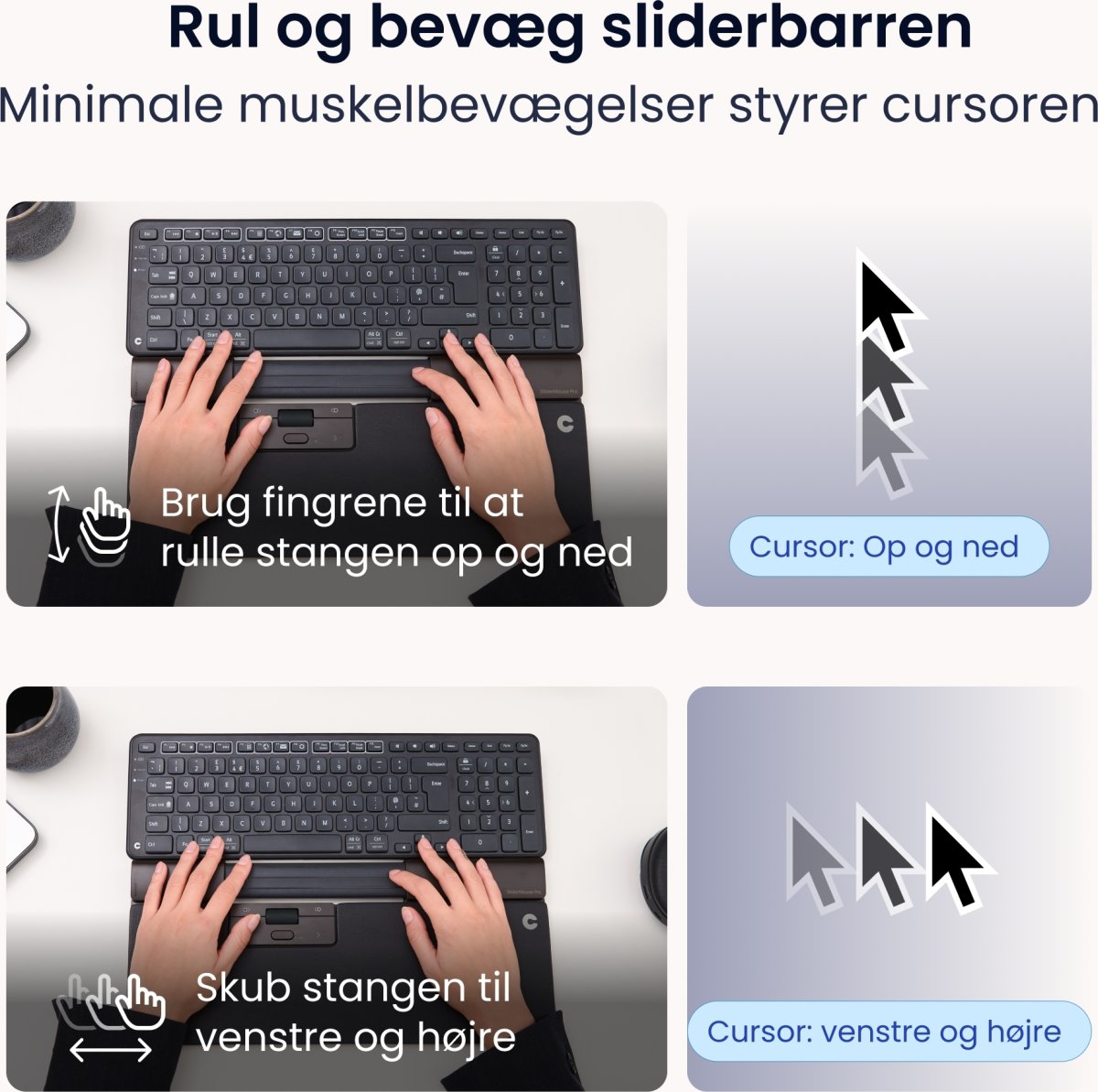 Contour SliderMouse Pro Trådlös Extended WR, läder