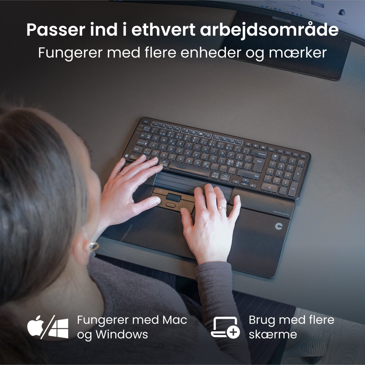 Contour SliderMouse Pro Wireless Regular WR | Grå