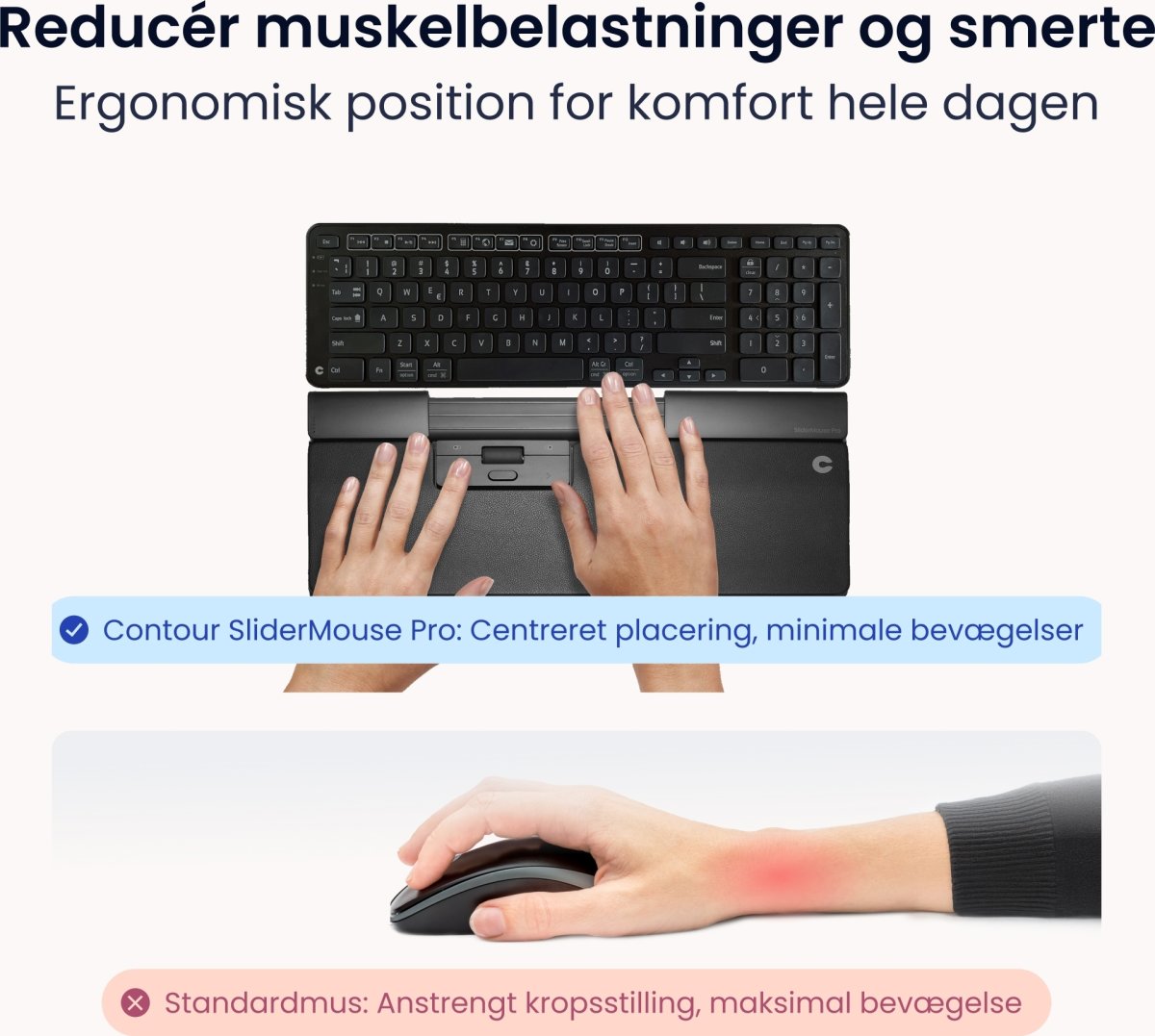 Contour SliderMouse Pro Trådlös Extended WR, läder