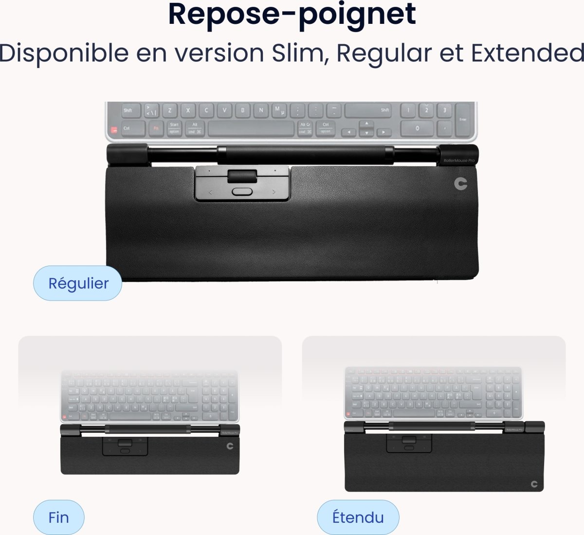 Contour SliderMouse Pro Wired Slim WR, veganläder