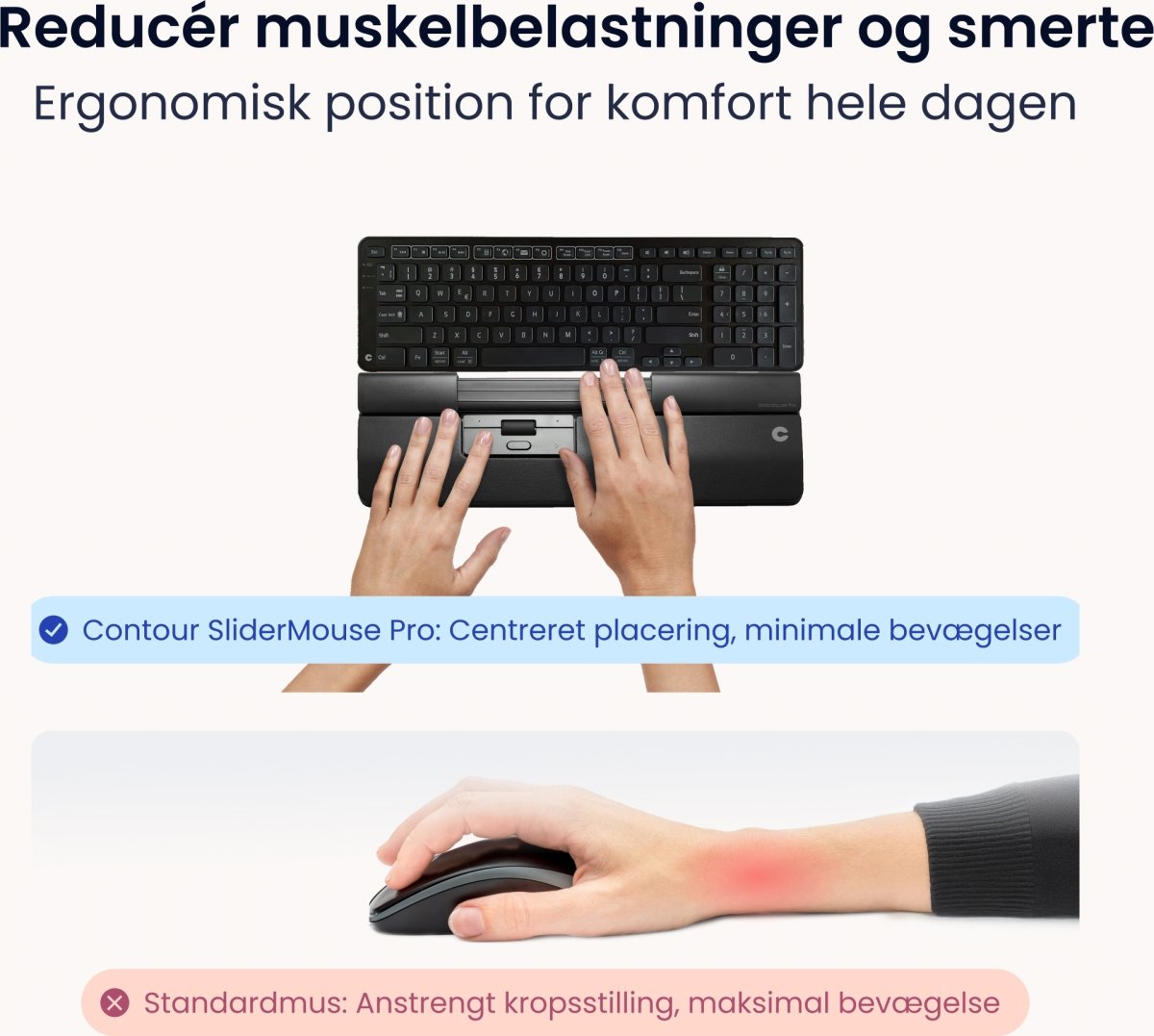 Contour SliderMouse Pro Trådlös Slim WR, läder