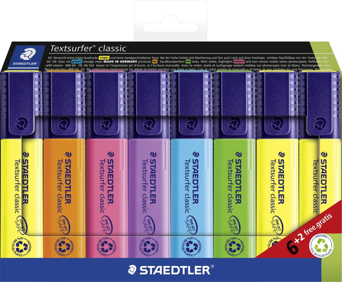 Staedtler Highlighter | 8 färger