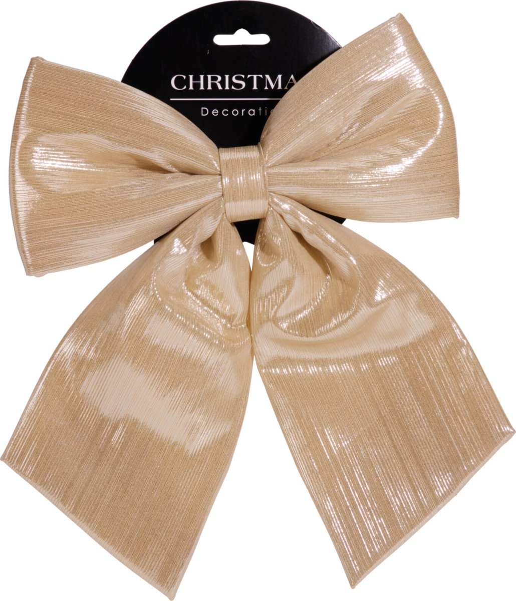 Rosett, guld, polyester, 20x23 cm