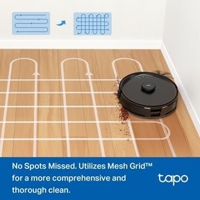 TP-Link Robotdammsugare Tapo RV30 Max Plus, svart