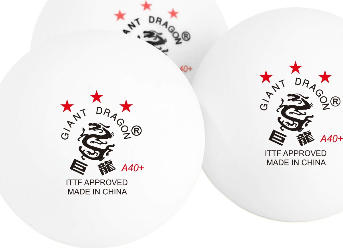 Giant Dragon LUX bordtennisbollar 3-stjärnig, 6 st