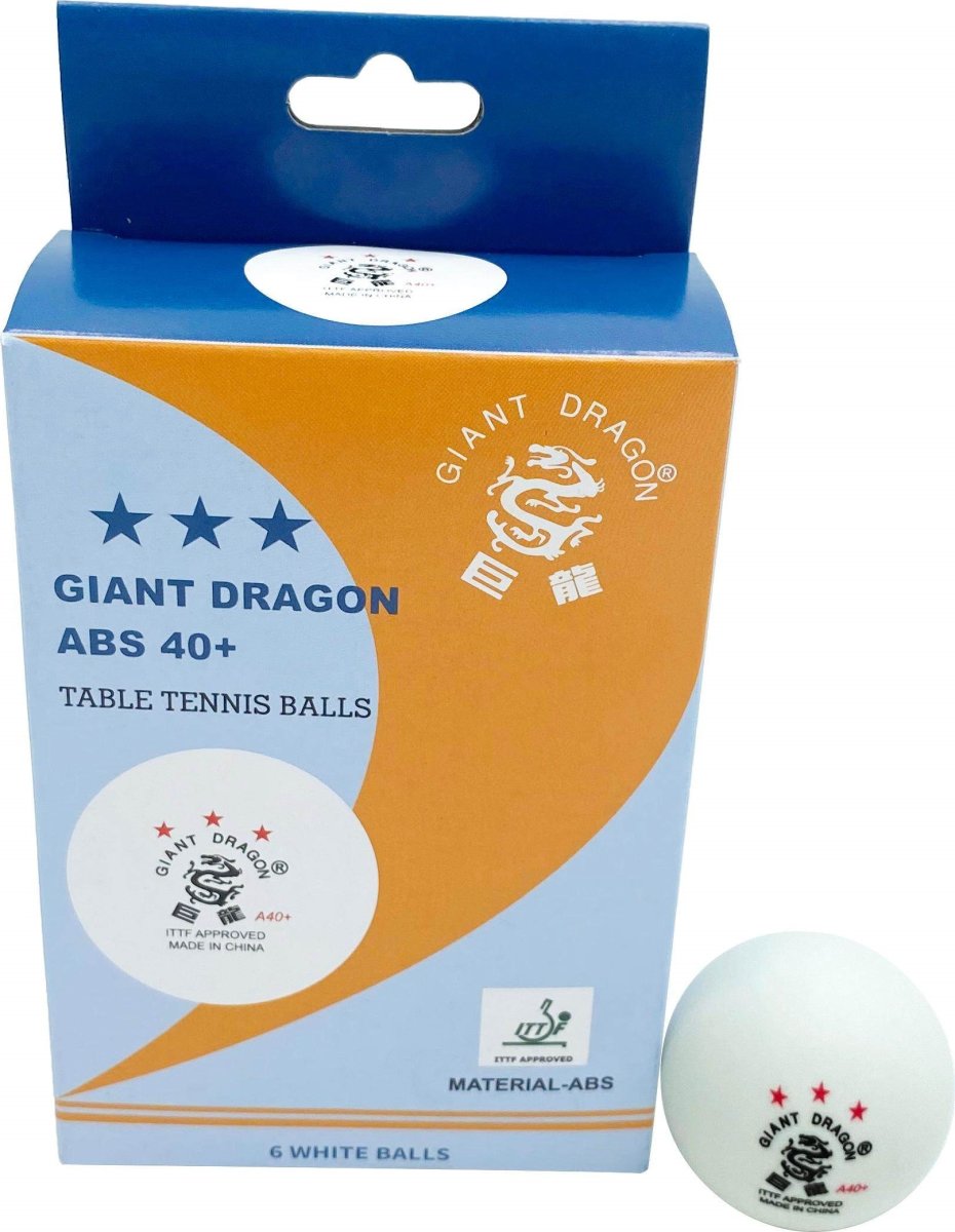 Giant Dragon LUX bordtennisbollar 3-stjärnig, 6 st