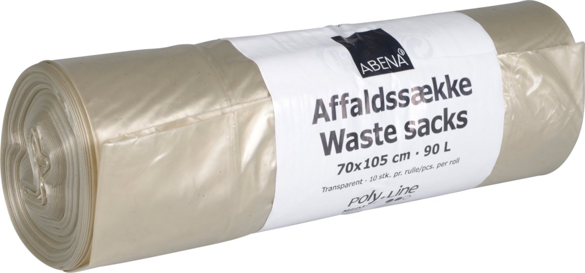 Sopsäckar 90L | 70x105cm | 30my | klar