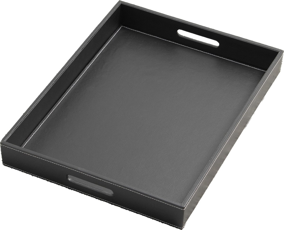 Steel Function Bricka, fyrkantig, PU-läder,50x38cm