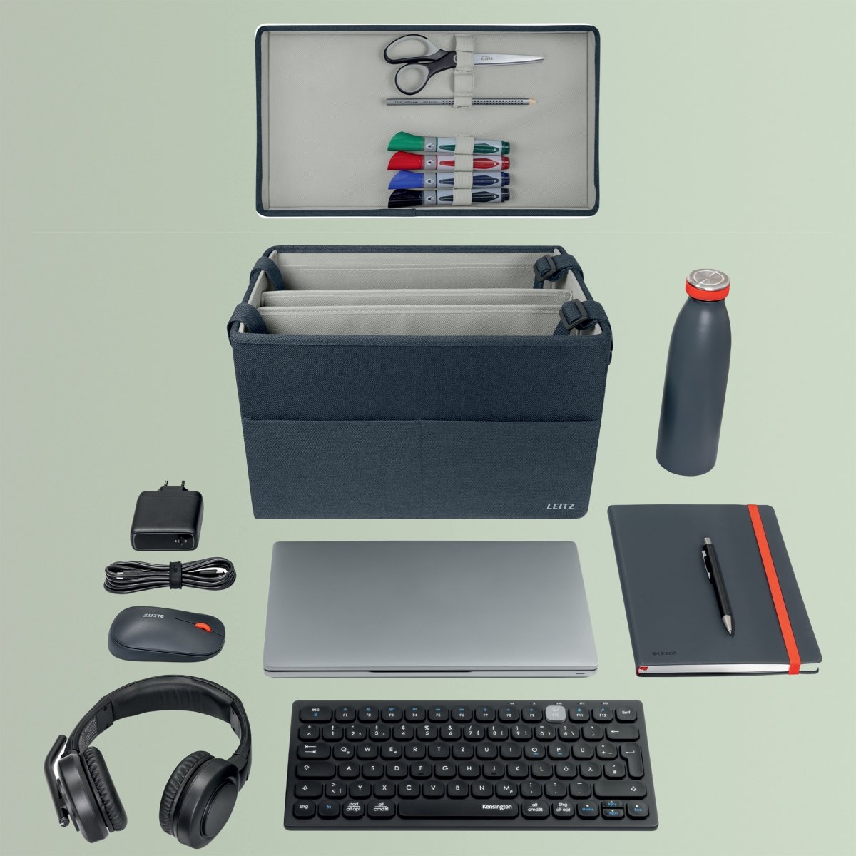 Leitz Kompakt Arbetsväska i tyg med lock